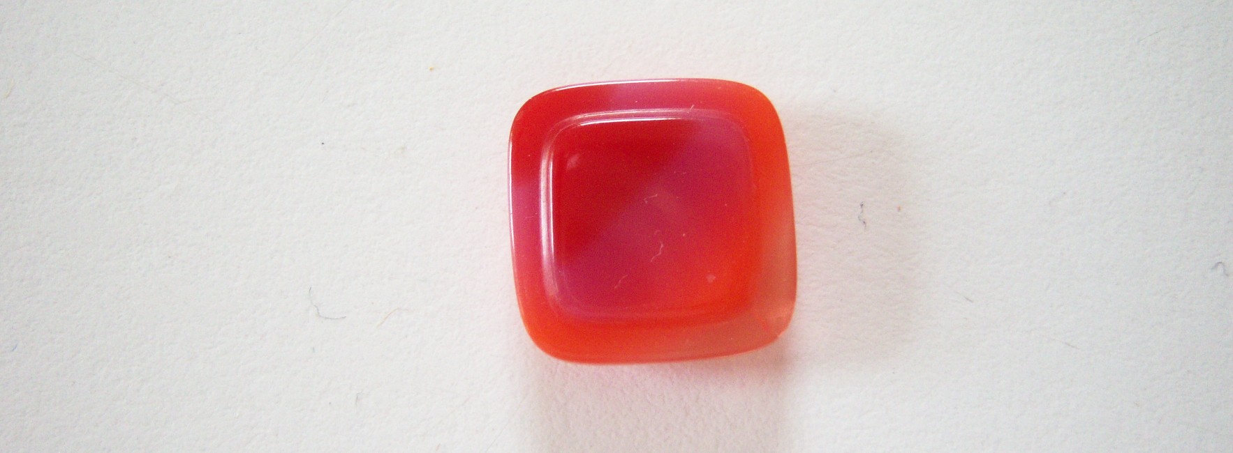 Tomato Ombre 5/8" Square Shank Button