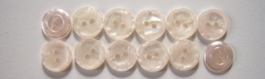 Off White Pearlized 9/16" Button