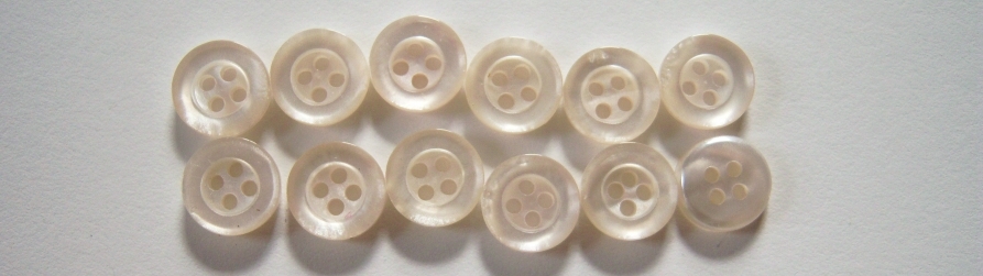 Bone Pearlized 7/16" Button