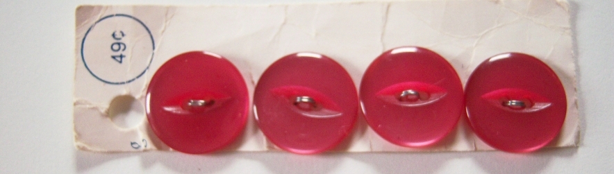 Hot Pink 3/4" Button Card