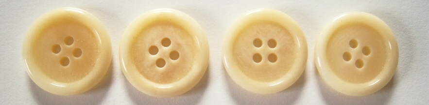 Ecru 5/8" Four Hole Button