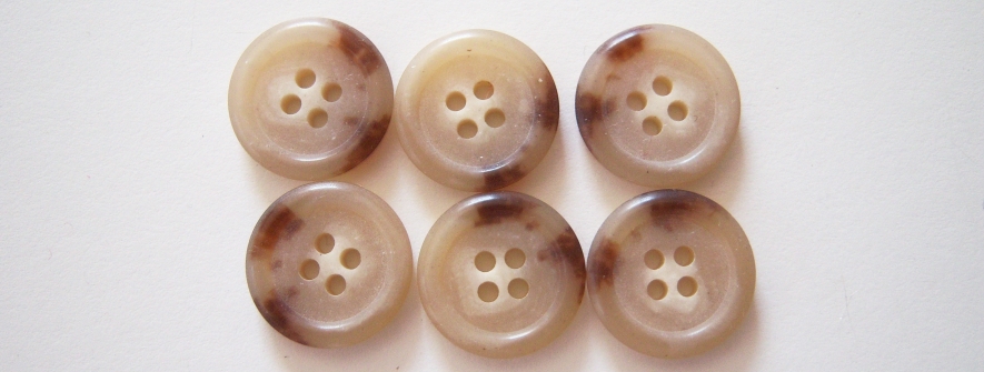 Tan/Brown 3/4" Button