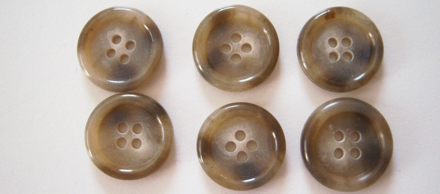 Khaki/Tan Marbled 3/4" Button