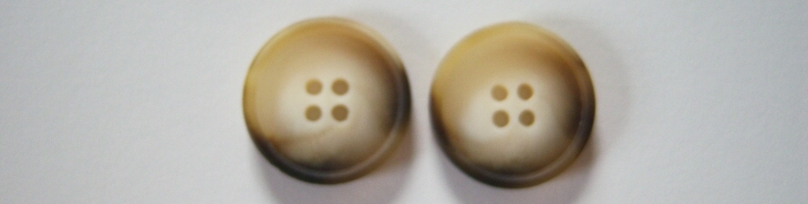 Beige/Brown 7/8" Two Buttons