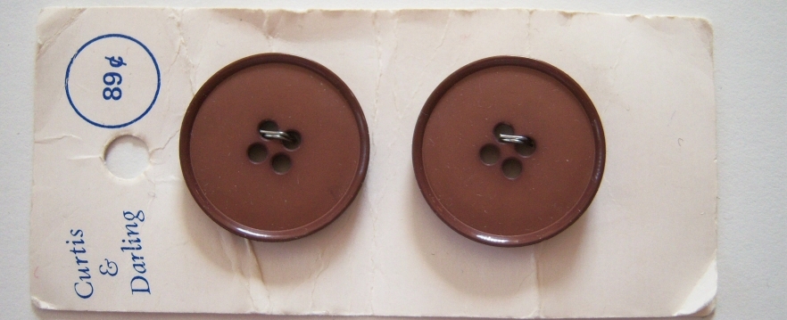 Chestnut 1" Two Button Card