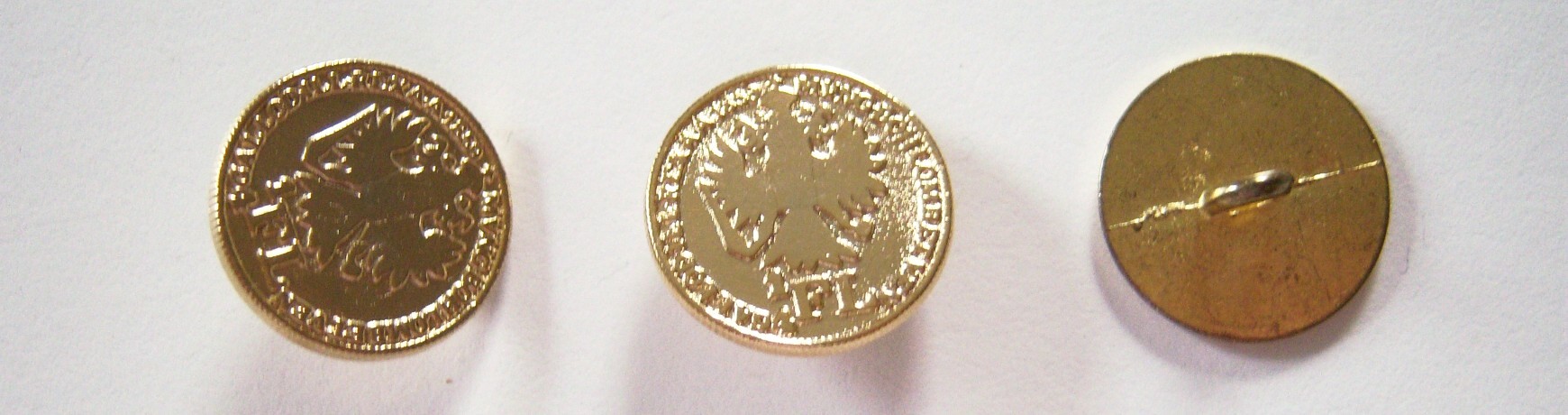 Gold Metal 3/4" Button