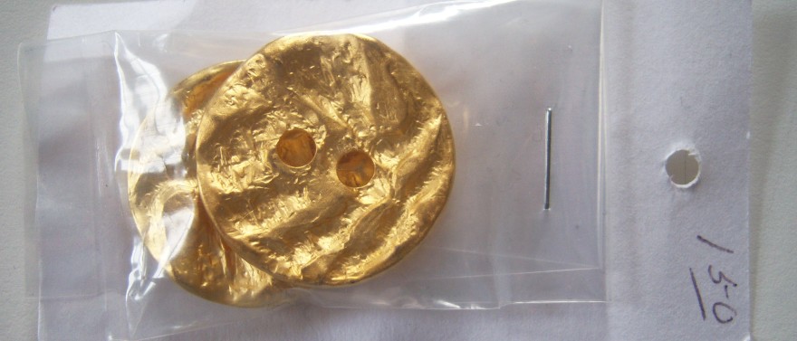 Gold Nugget 1 1/8" Button Card