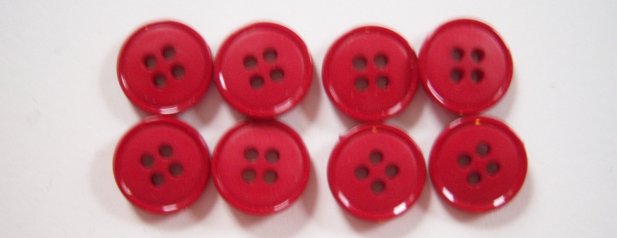 True Red 9/16" Button