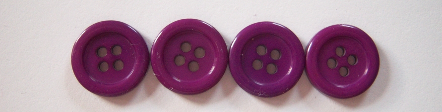 Mardi Gras 9/16" 4 Hole Poly Button