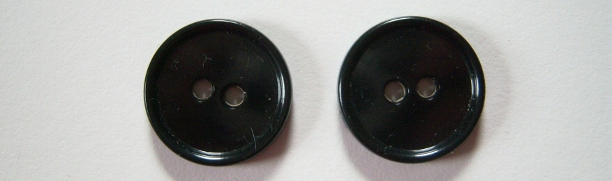 Black 3/4" Two Buttons