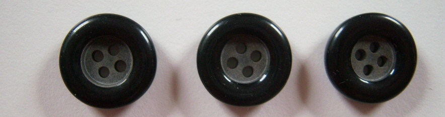 Black Thick 3/4" Three Buttons