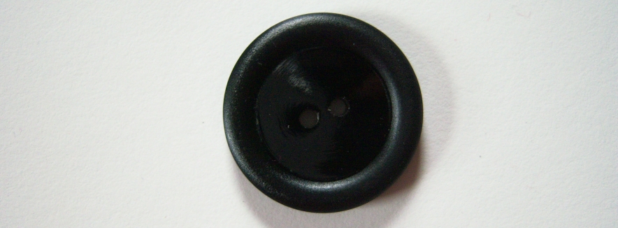 Black Matte Rim 1 1/8" Button