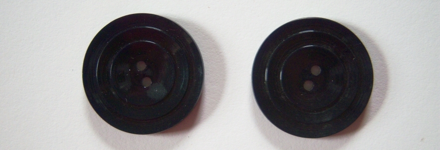 Black Three Ring 1 1/8" Button