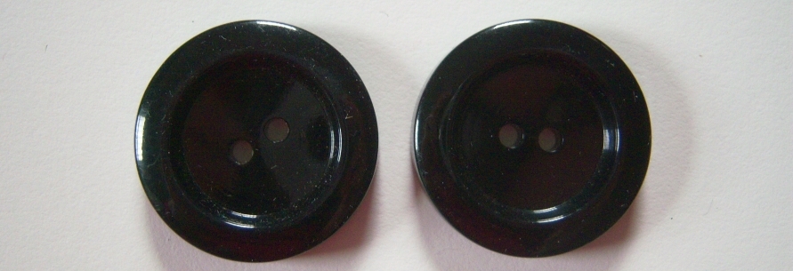 Black Shiny Thick 1 1/8" Button