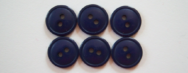 Classic Navy 9/16" Button