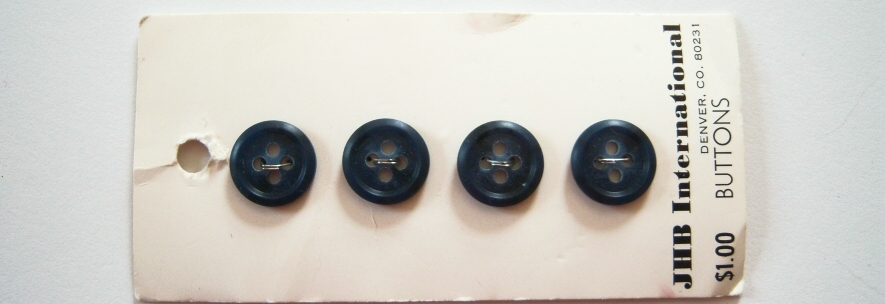 JHB Navy 1/2" Four Button Card