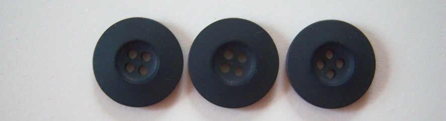 Matte Navy 7/8"" 4 Hole Button