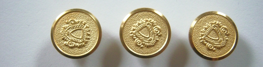 Matte Gold Crest 3/4" Button