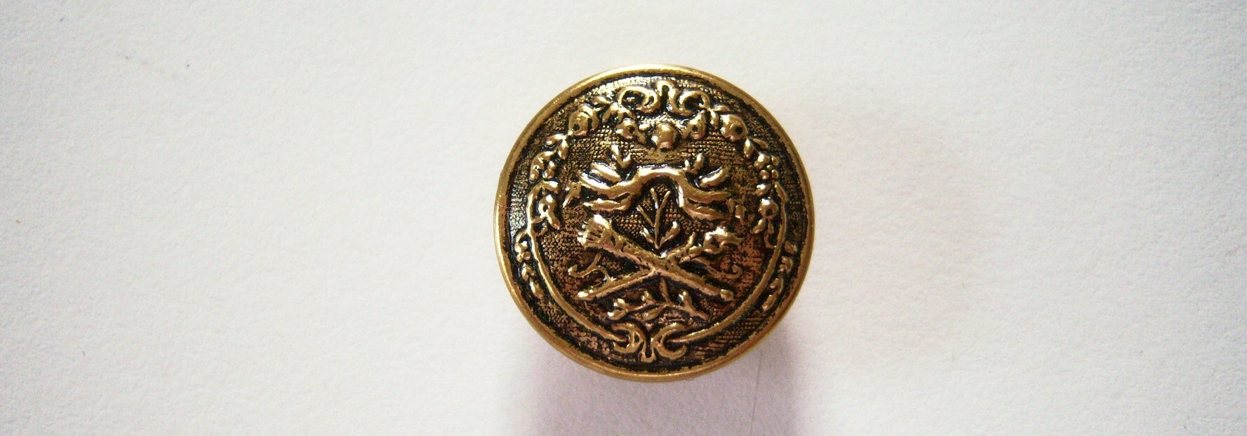 Gold Metal 3/4" Button