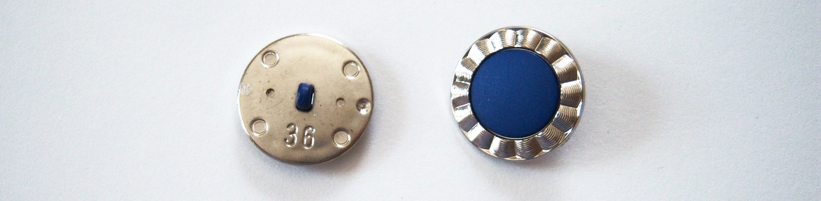 Silver/Royal 1" Two Buttons