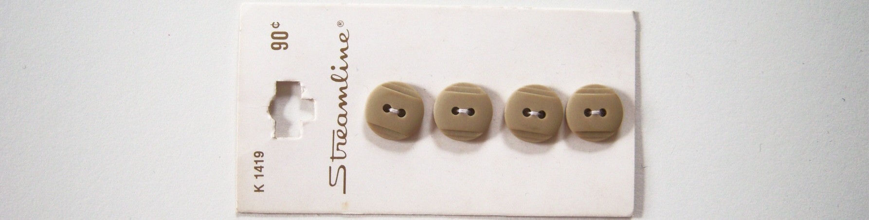 Tan 1/2" Four Button Card