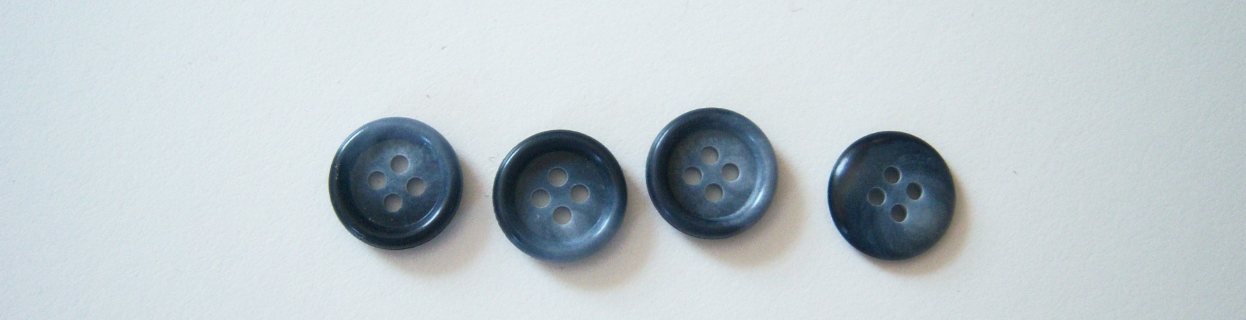 Navy/Blue Marbled 9/16" Button