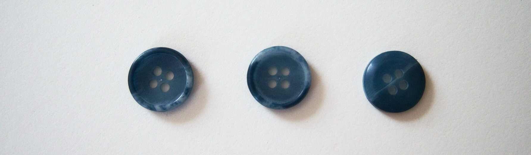 Navy/Blue Marbled 9/16" Button