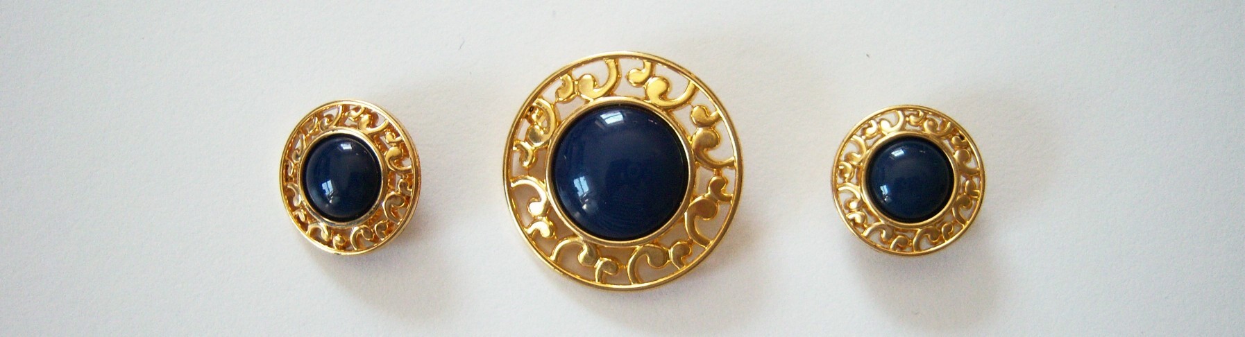 Gold/Navy Three Button Set