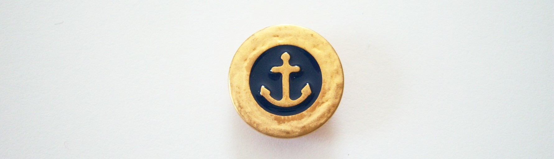 Navy/Matte Gold 7/8" Button