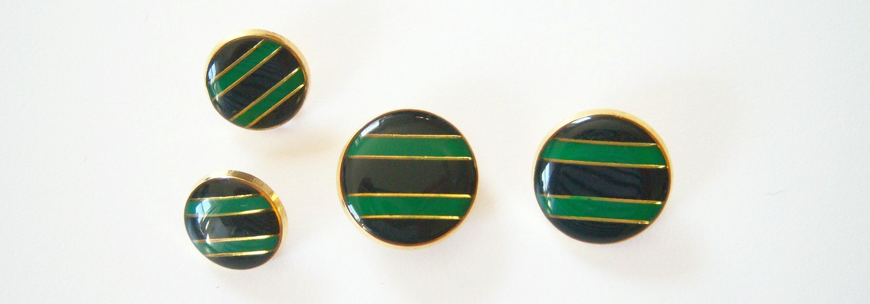 Navy/Green/Gold Stripe Set