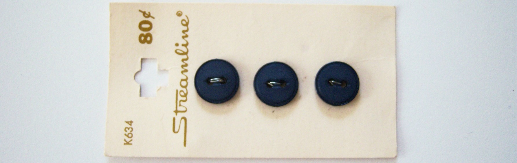 Navy 1/2" Three Button Card