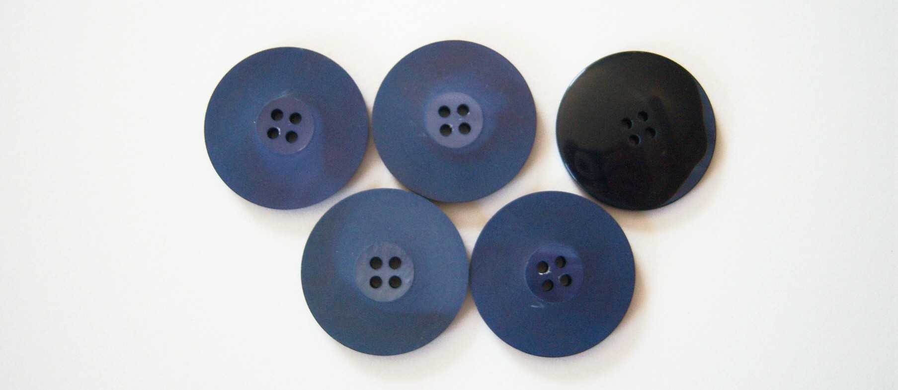 Frosted Navy 1 1/8" Button