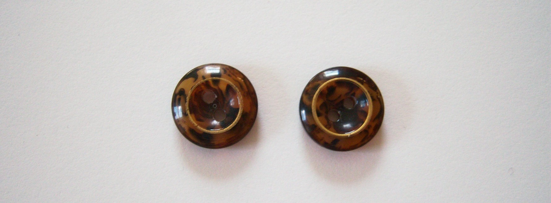 Tiger Eye/Gold 1/2" 2 Buttons