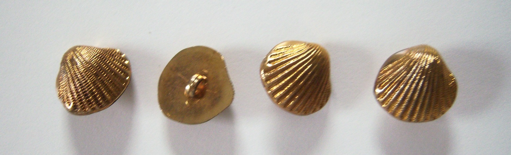 Gold Sea Shell 13/16" Plastic Button