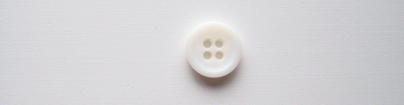 Off White 5/8" Poly 4 Hole Button