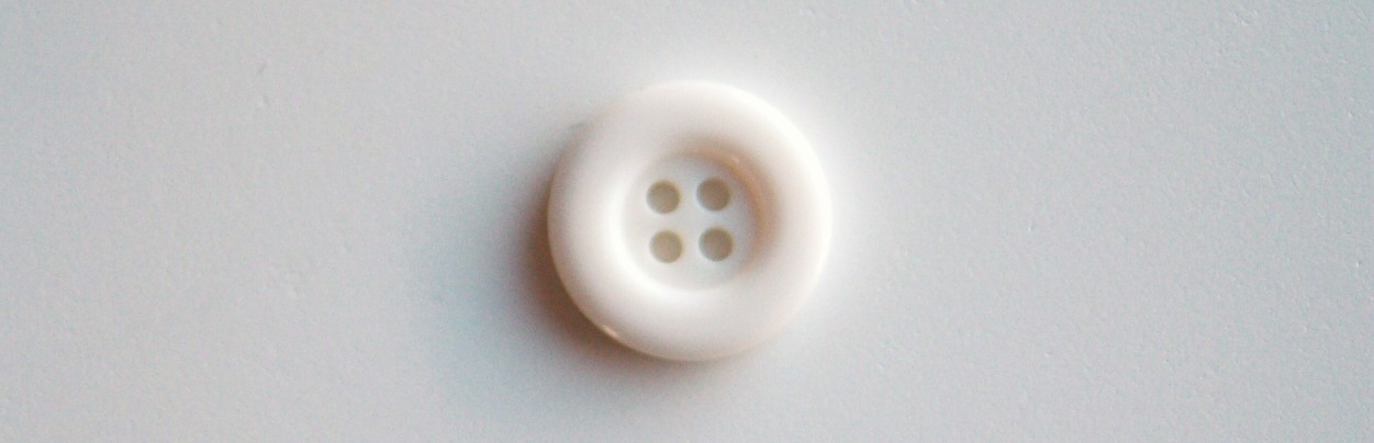 Off White 3/4" Poly 4 Hole Button