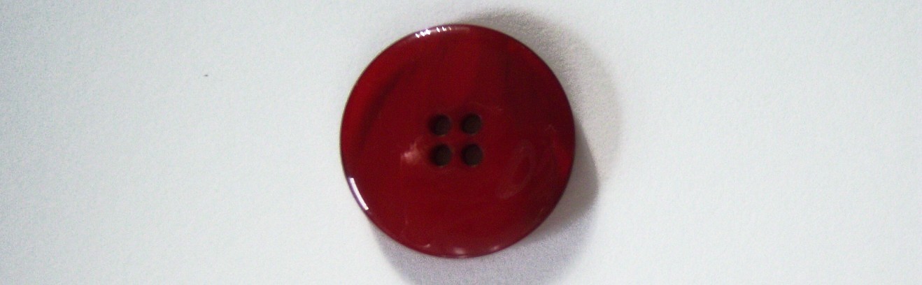 Garnet Opaque Marbled 1 1/8" Button