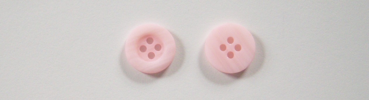 Lt Pink/Opaque Marbled 5/8" 4 Hole Button