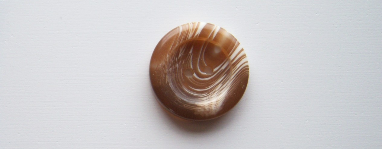 Caramel Marbled 1" Button