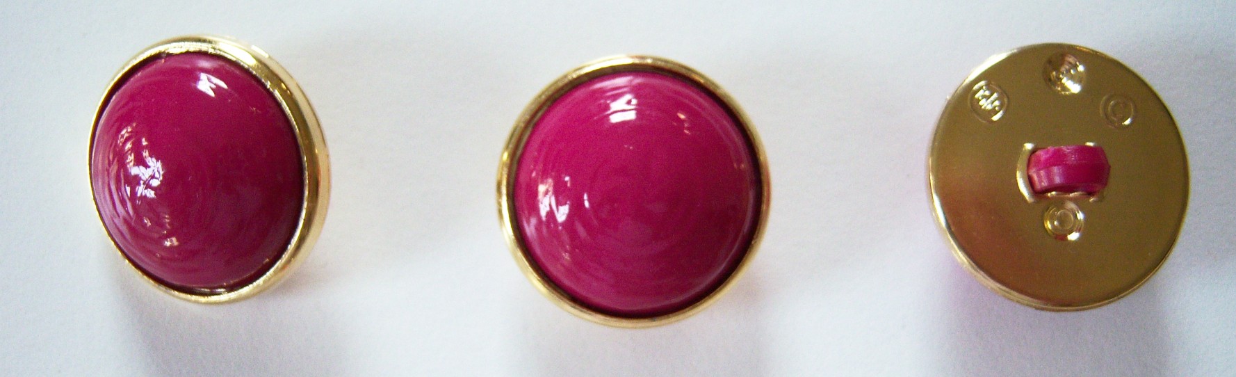 Rasberry/Gold 1" Button