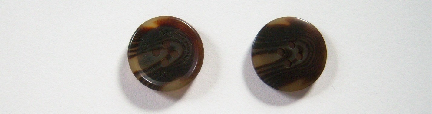 Newport Harbor Khaki Marbled 3/4" Poly 4 Hole Button