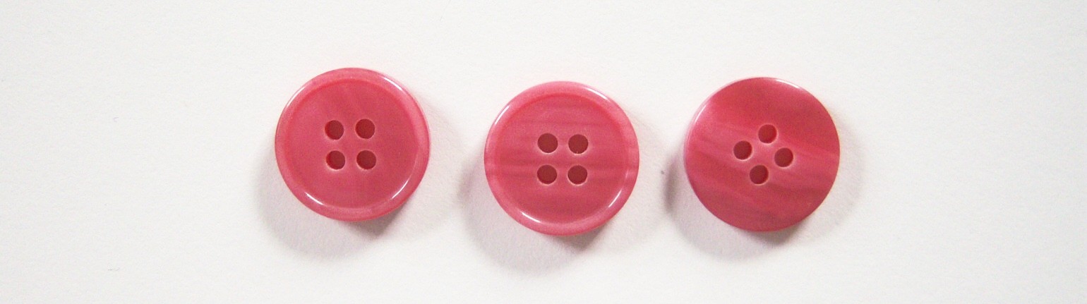 Pink Rose Pearlized 5/8" 4 Hole Button