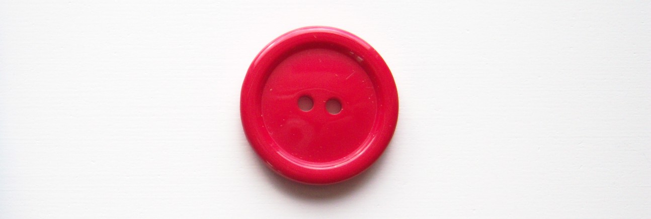 Bright Red 7/8" Button