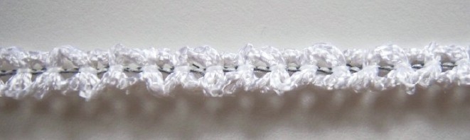 White Wired 3/8" Braid