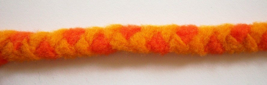 Tangerine/Orange 1/2" Fleece Cord