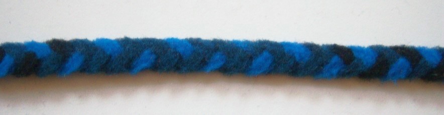 Blue/Navy 1/2" Fleece Cord