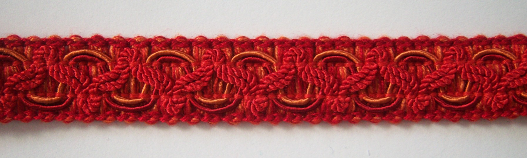 Burnt Orange 3/4" Fancy Braid