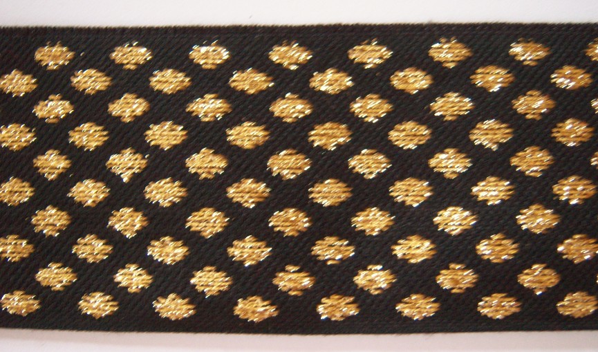 Black/Gold Soft 2 1/2" Trim