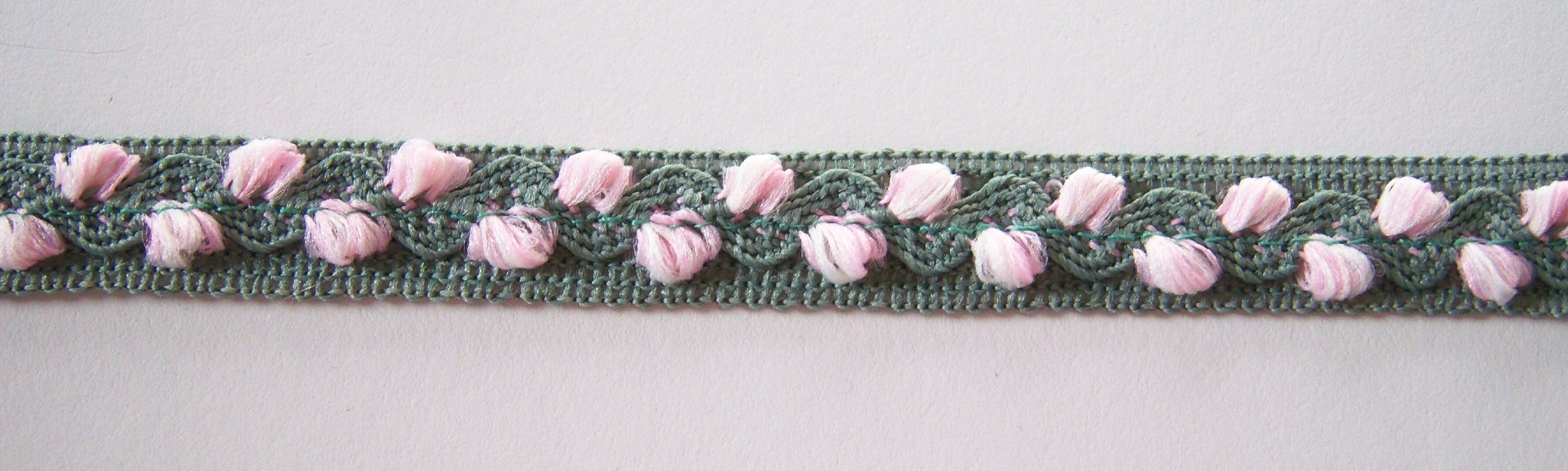 Sage/Pink/White 5/8" Braid