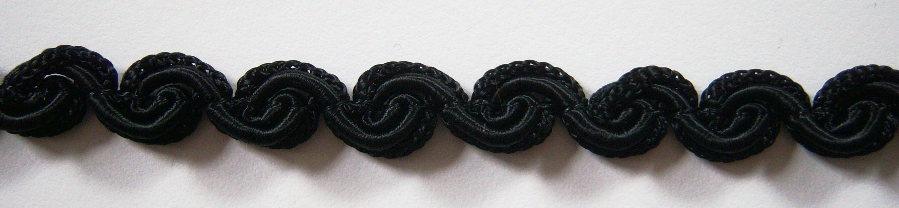 Black 7/16" Fancy Braid